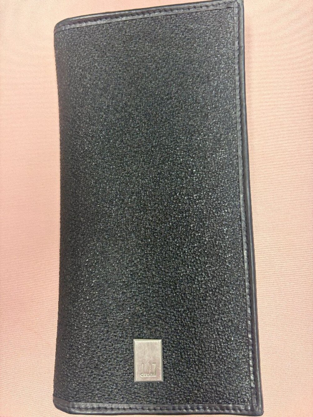 Alfred Dunhill Mens Cadogan leather Long Wallet pebbled leather